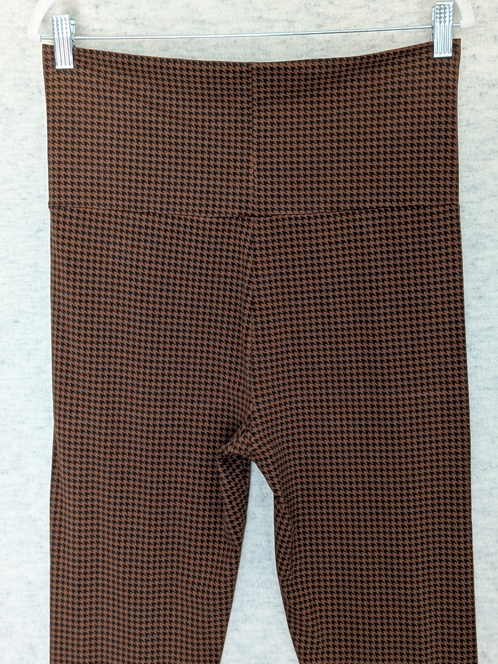 Hatch The Ultimate Before During and After Leggings Chestnut Houndstooth Sz M - Picture 9 of 15